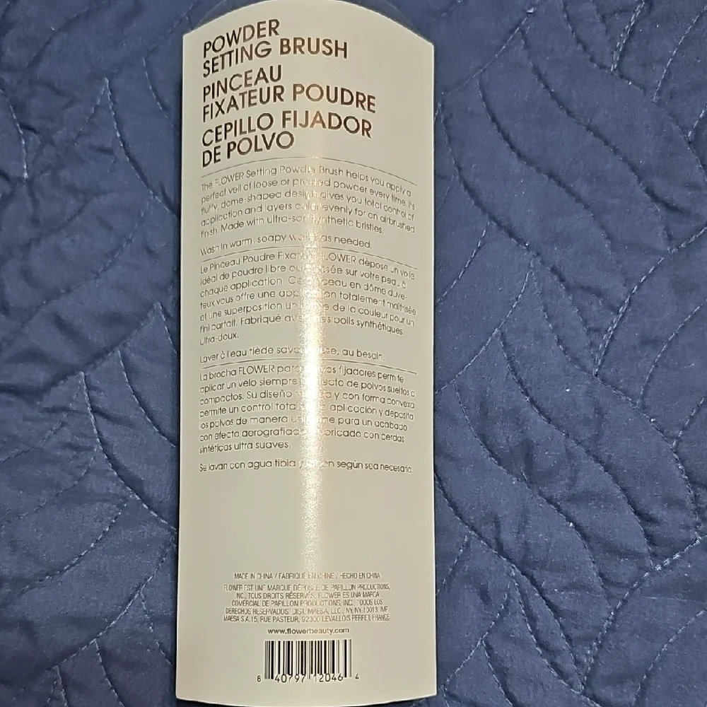 FLOWER Gold Makeup Brush for Flawless Application